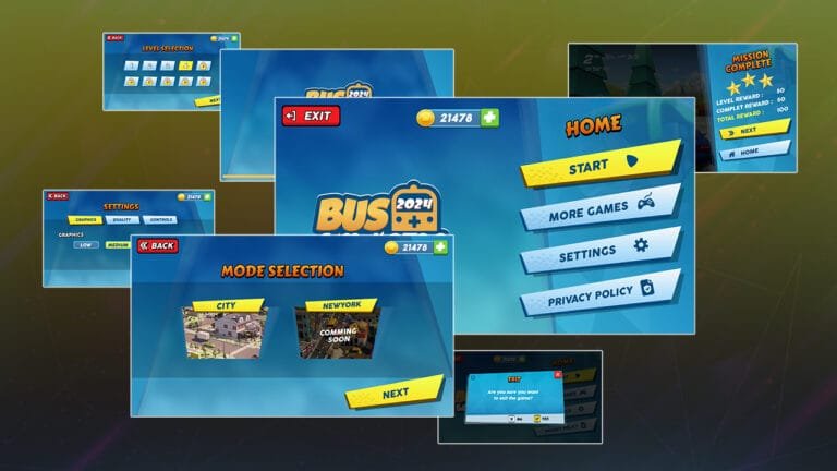 Bus Simulator - Game UI-UX