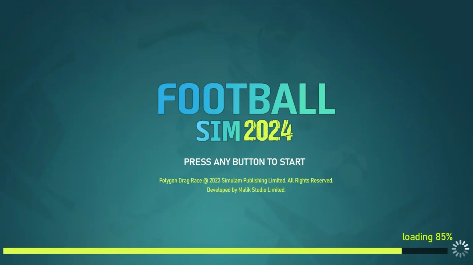 Football Simulation 2024 UI-UX