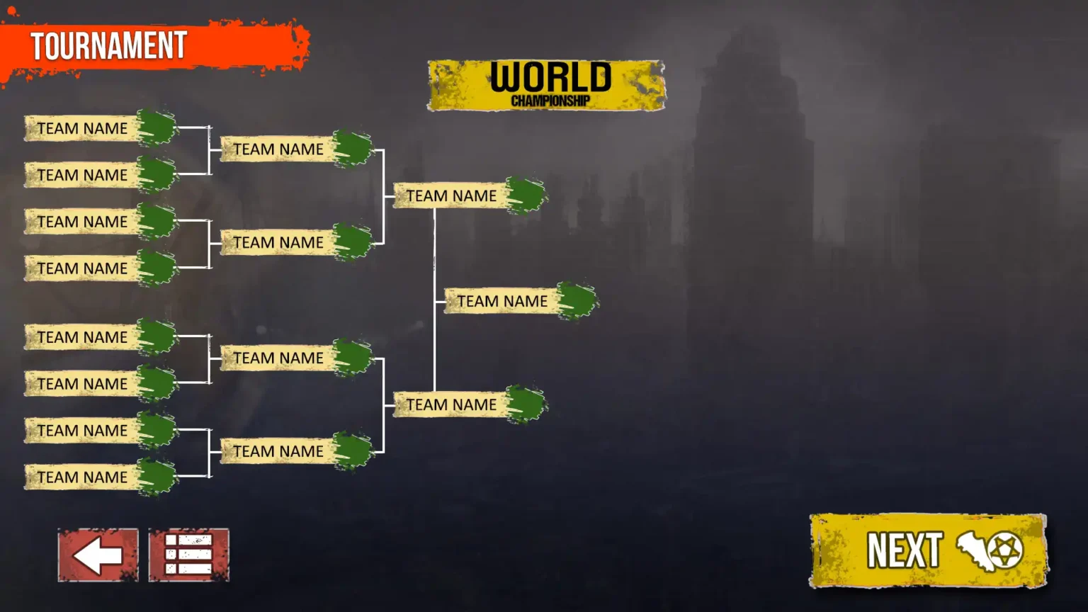 Zombie Football Simulator Game UI-UX
