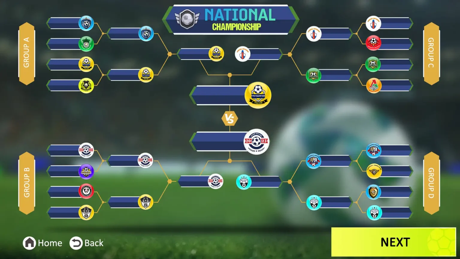 Football Simulation 2024 UI-UX