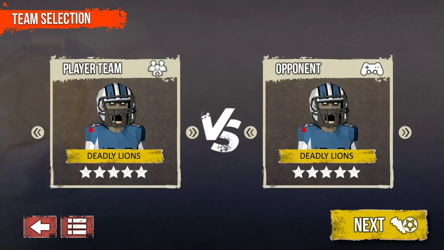 Zombie Football Simulator Game UI-UX