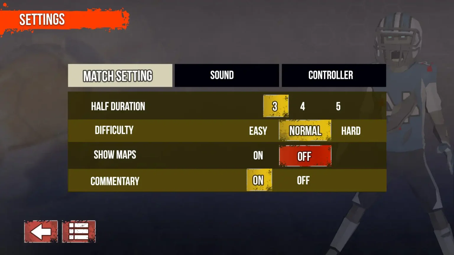 Zombie Football Simulator Game UI-UX