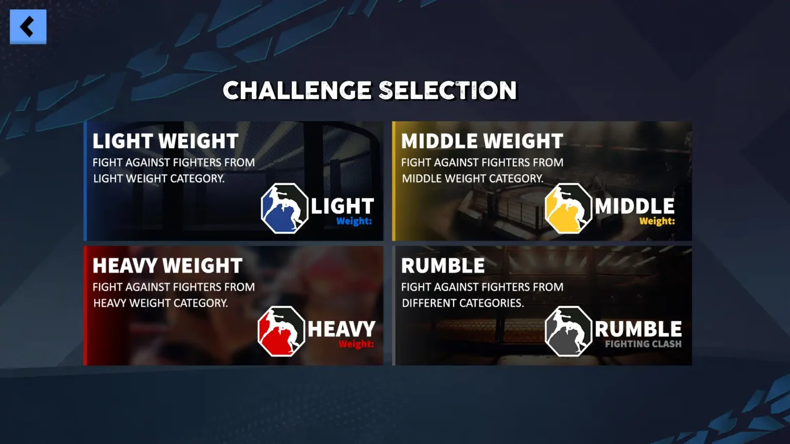 Anime Girl MMA Tournament Game UI-UX
