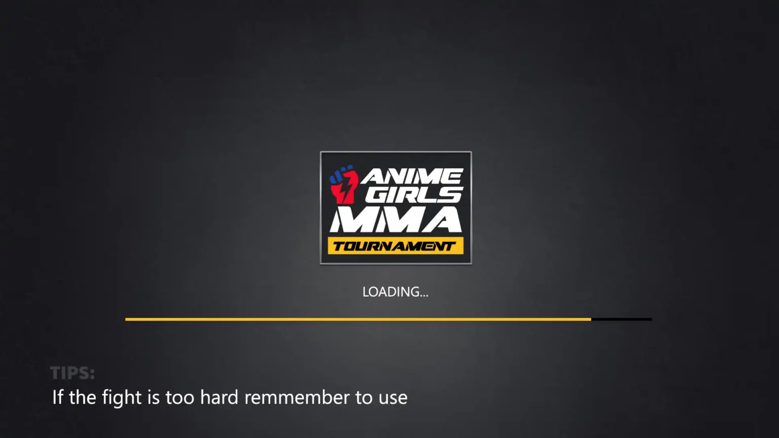 Anime Girl MMA Tournament Game UI-UX